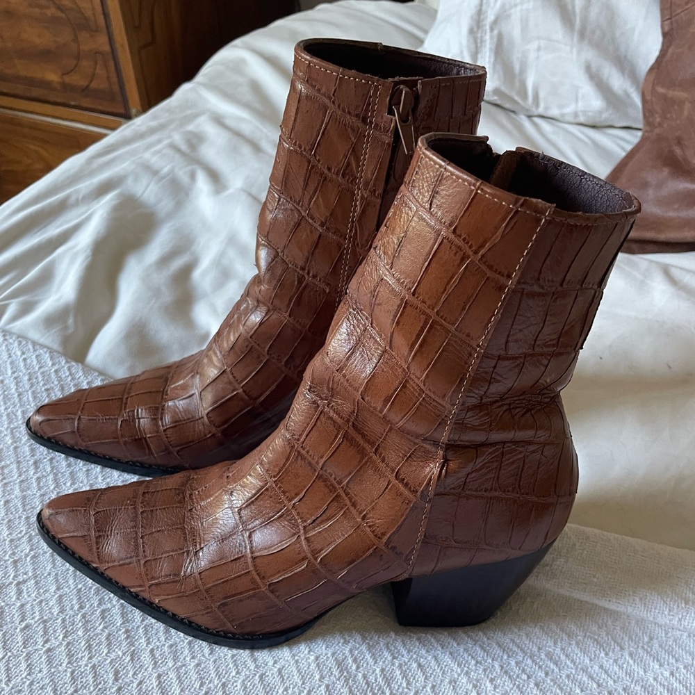 Matisse Caty - Tan Croc - Size 8.5